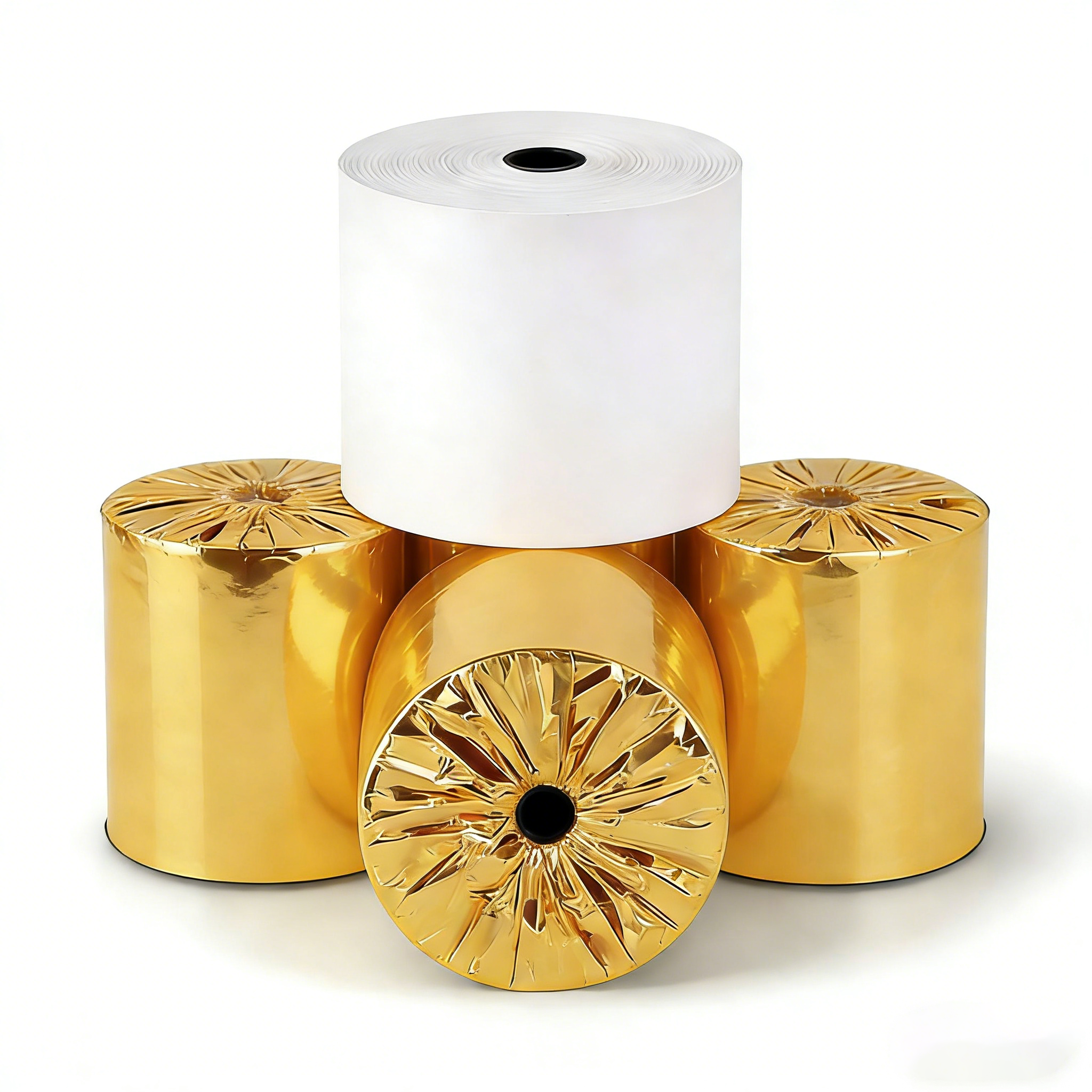 Gold foil package thermal paper roll