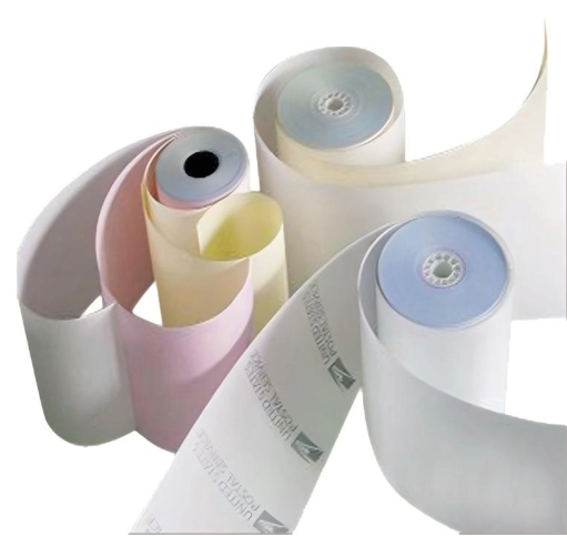 Carbonless paper roll