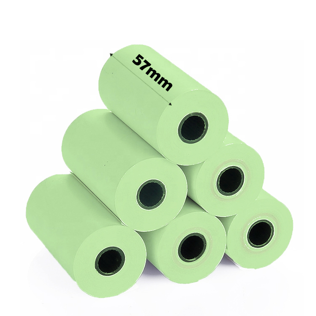 Colored Thermal Cash Register Receipt Paper Roll 57x40mm 